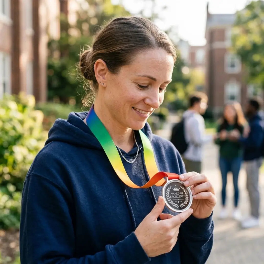 Personalized Crystal Award Medal | Custom Engraved or Full-Color Recognition Medal Winks Design Studio,LLC