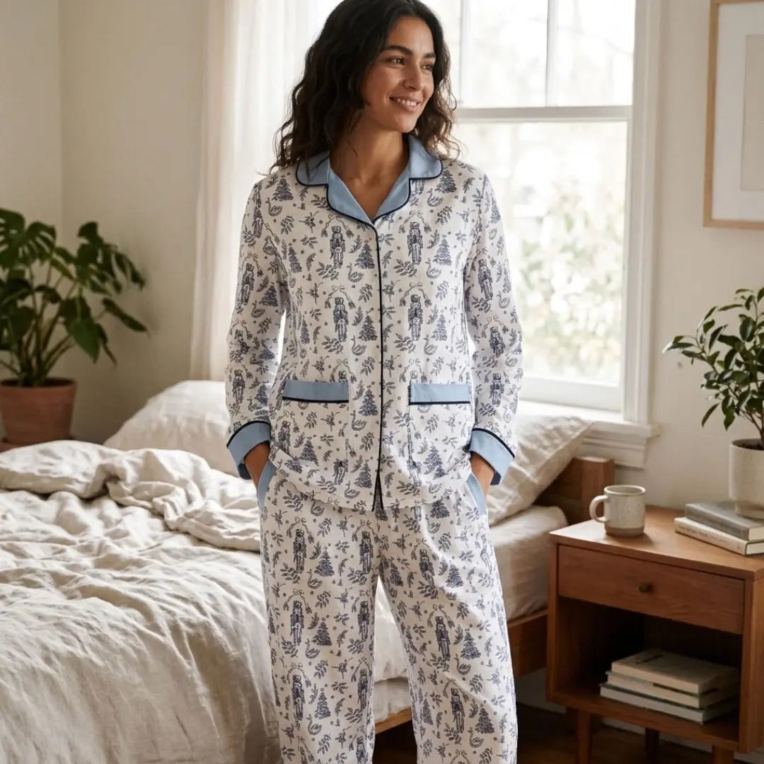 Nutcracker 2-piece Long pajamas Winks Design Studio,LLC