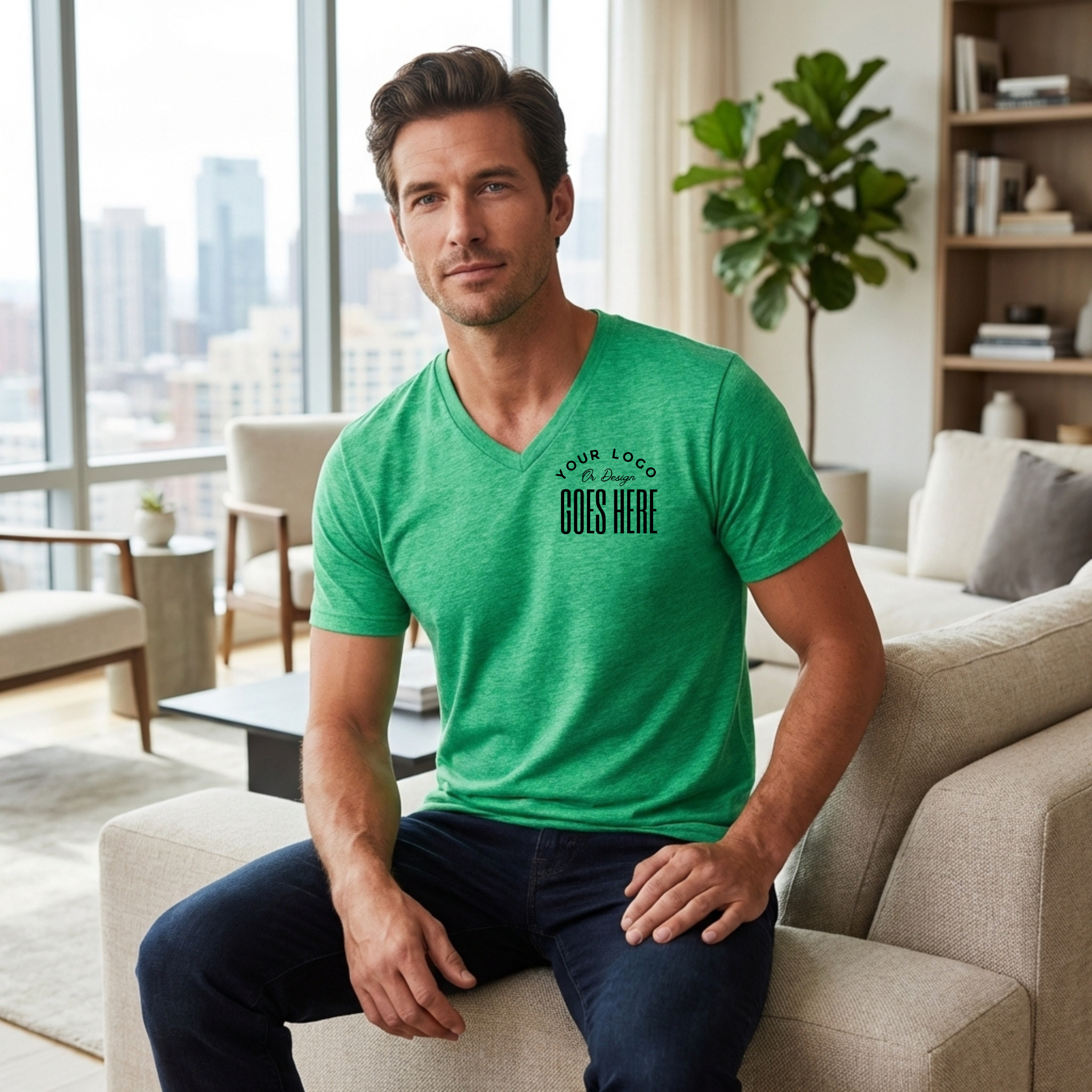Custom Gildan Unisex Softstyle V-Neck T-Shirt - Winks Design Studio,LLC