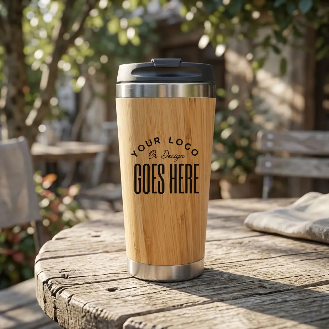 Bamboo Stainless Steel Tumbler Winks Design Studio,LLC