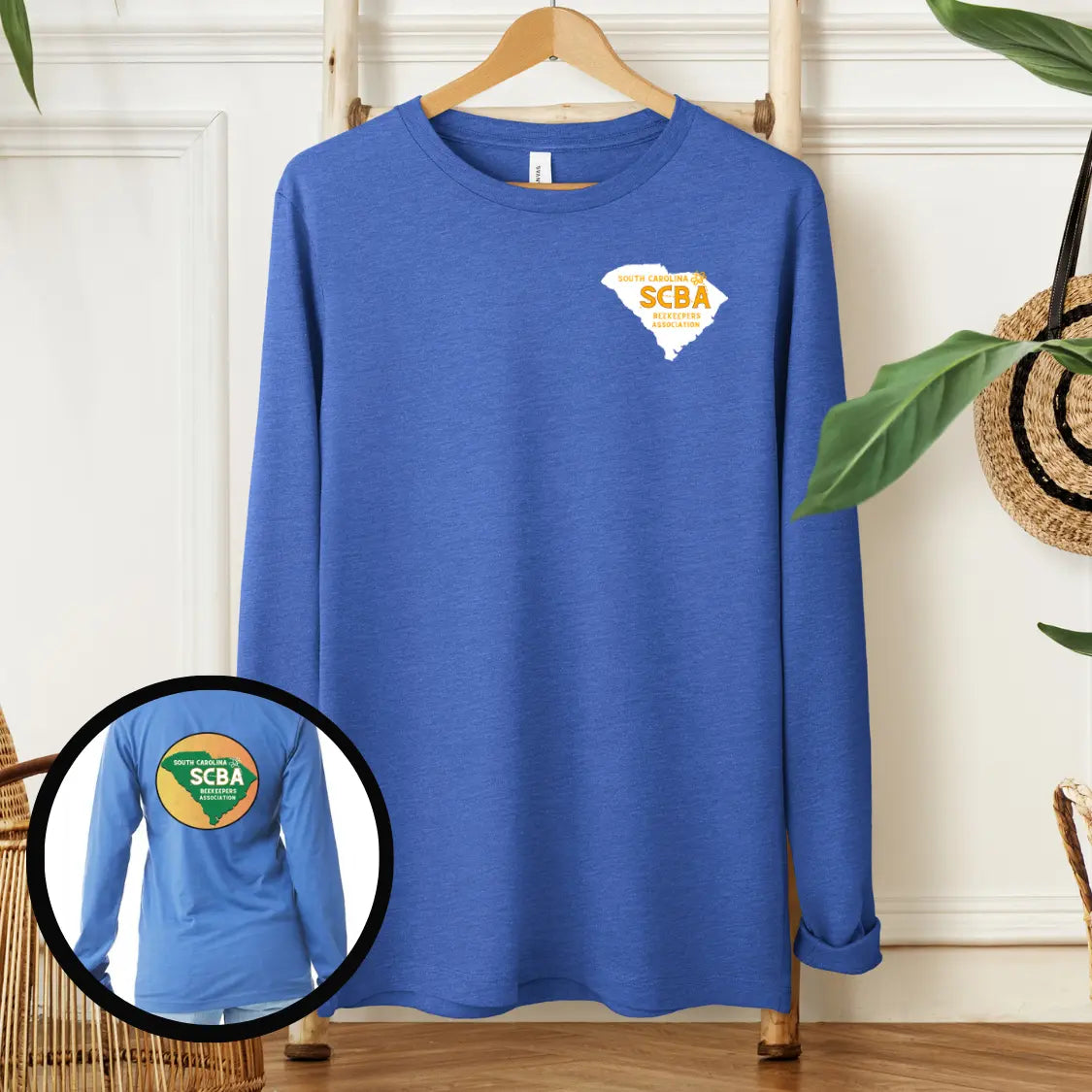 Winks Design Studio LLC SCBA long sleeve T-shirt featuring a comfortable fit and printed design on the front.