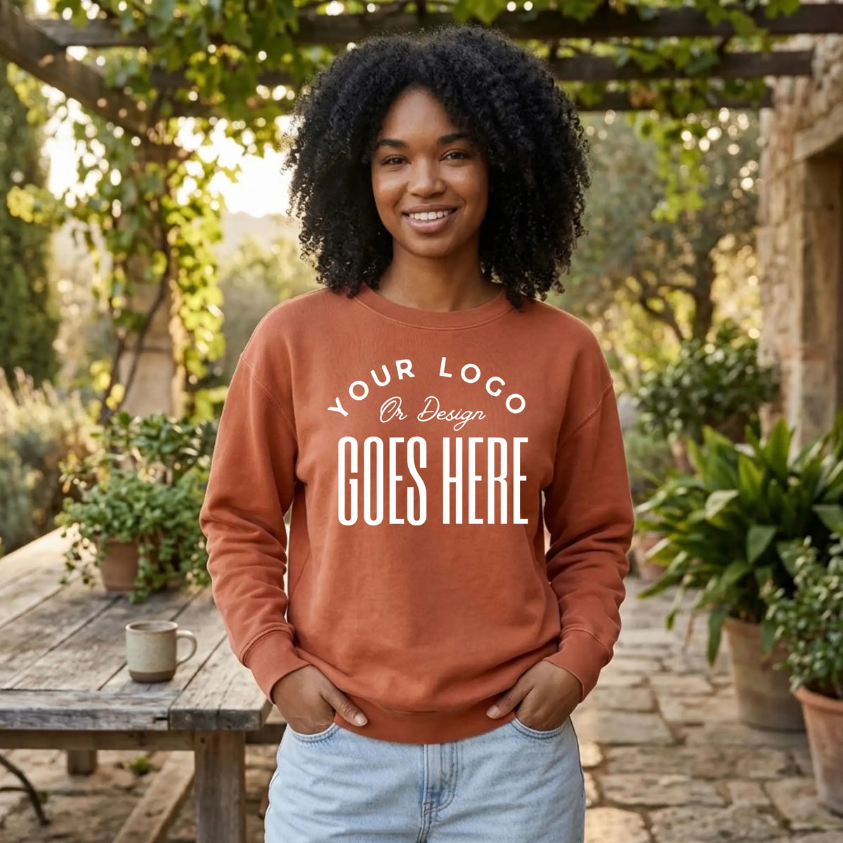 Custom Comfort Colors Lightweight Cotton Crewneck Sweatshirt Winks Design Studio,LLC