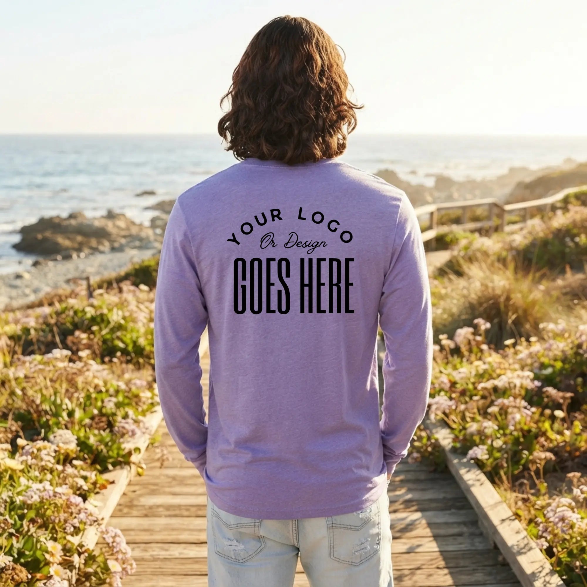 Custom Bella Canvas long sleeve T-shirt by Winks Design Studio, LLC, featuring a comfortable fit and stylish design in the image.