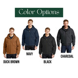 Custom CornerStone Duck Cloth Hooded Work Jacket - Winks Design Studio,LLC