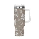 Snowflake Serenade 40oz Stainless Steel Tumbler