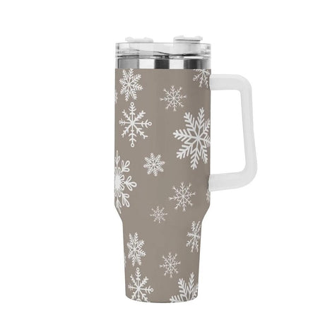 Snowflake Serenade 40oz Stainless Steel Tumbler
