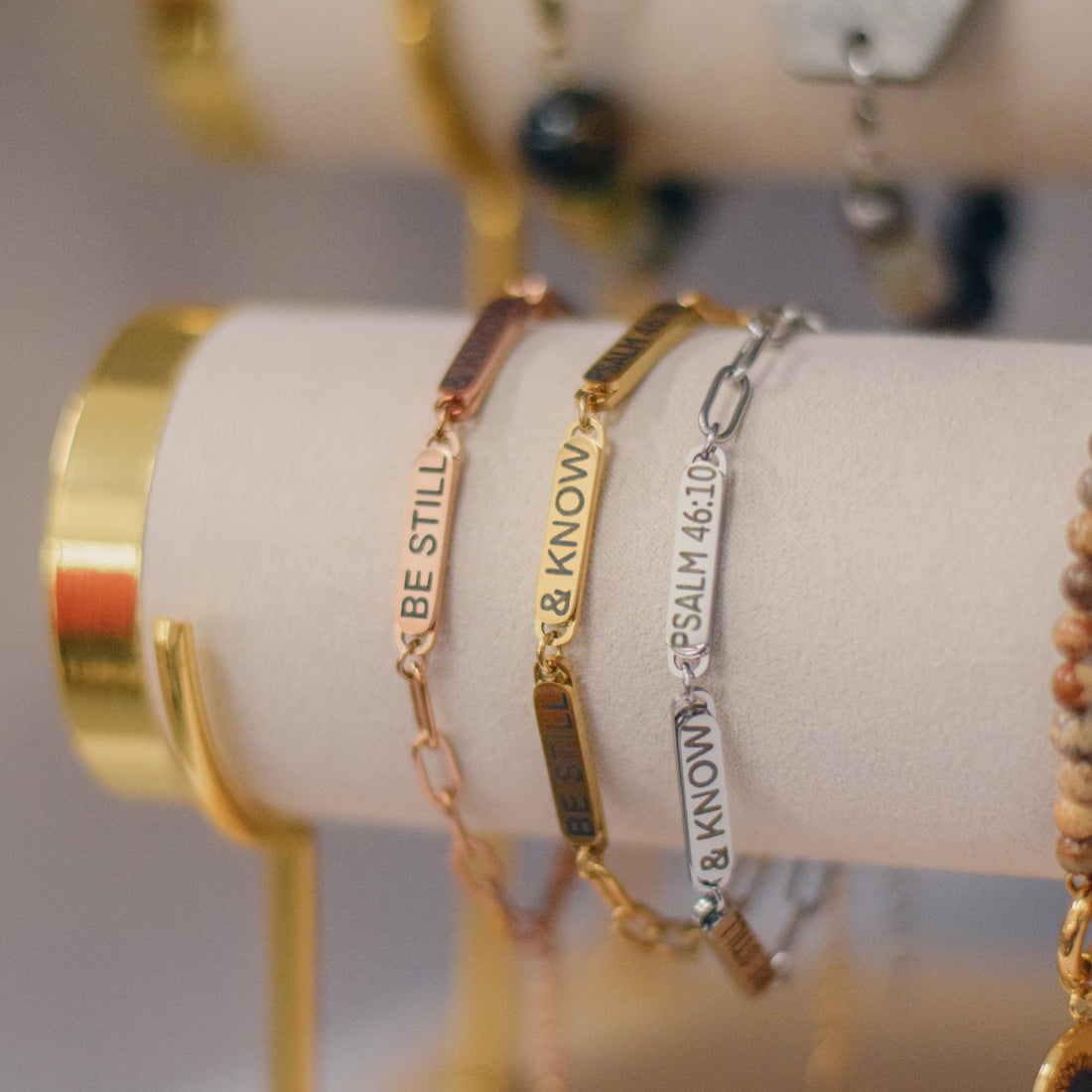 Be Still and Know Bracelet - Psalm 46:10 - Winks Design Studio,LLC