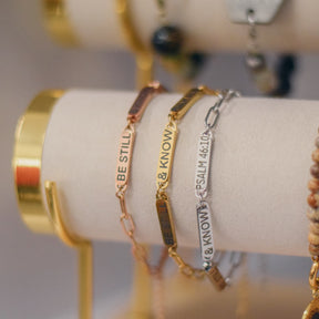 Be Still and Know Bracelet - Psalm 46:10 - Winks Design Studio,LLC