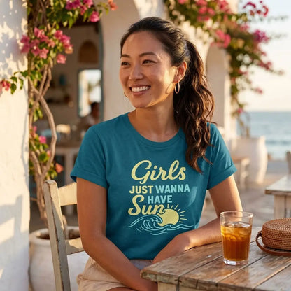 Girls Just Wanna Have Sun T-shirt Winks Design Studio,LLC