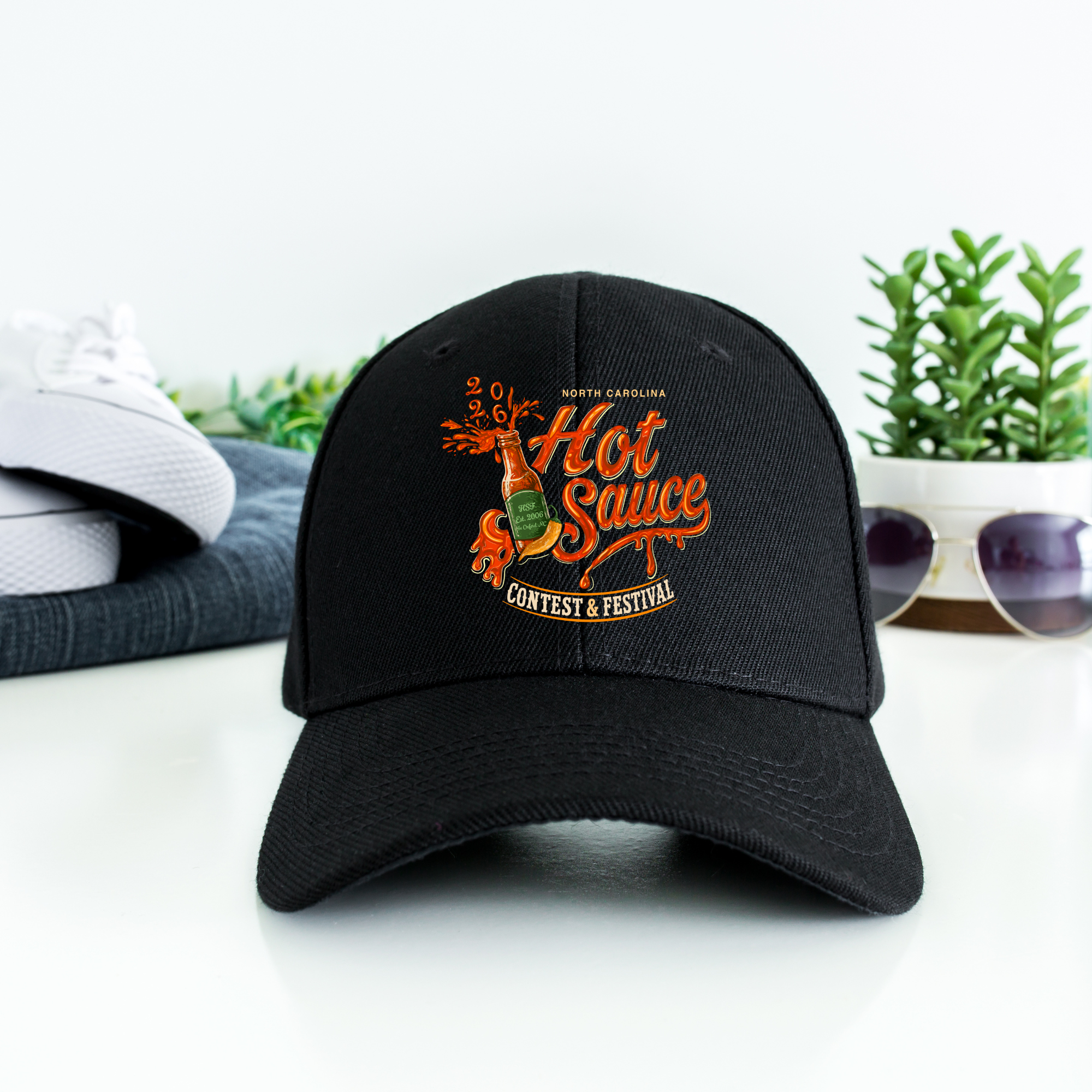 NC Hot Sauce Festival Bottle Trucker Hat