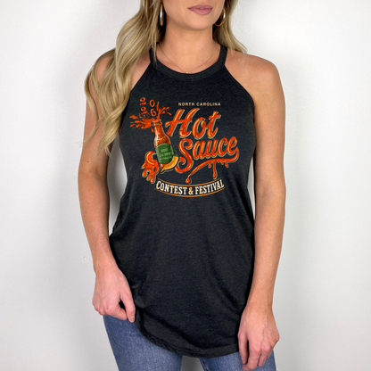 NC Hot Sauce Festival Bottle Halter Tank