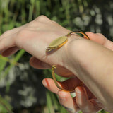 Engravable Oval Bracelet - 18K Gold Personalized Bracelet