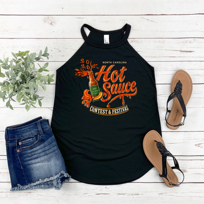 NC Hot Sauce Festival Bottle Halter Tank