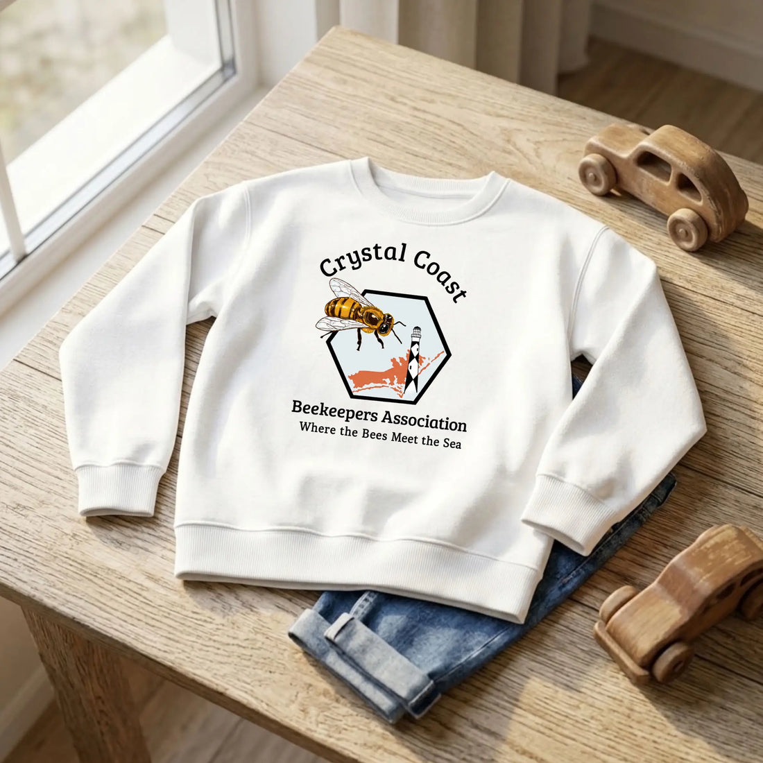 Crystal Coast Beekeepers Kids Hoodie
