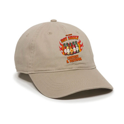 NC Hot Sauce Contest &amp; Festival Hot Sauce Lineup Twill Hat - Winks Design Studio,LLC
