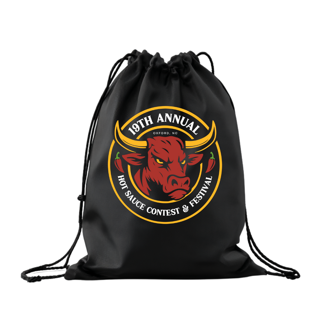 NC Hot Sauce Contest &amp; Festival Cinch Bag - Winks Design Studio,LLC