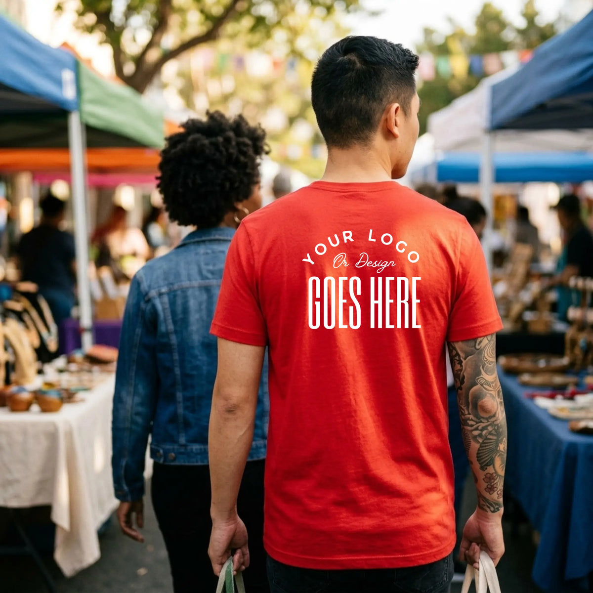 Custom Bella Canvas 3001 unisex jersey T-shirt with Winks Design Studio branding, featuring a soft, comfortable fit and classic style.