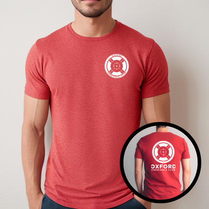 Oxford Crokinole Club Short Sleeve T-Shirt - Winks Design Studio,LLC