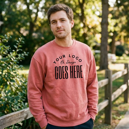 Custom American Apparel Unisex Fleece Crewneck Sweatshirt