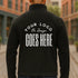 Custom Port Authority Accord Microfleece Jacket by Winks Design Studio, LLC, in a cozy fleece fabric with a full zipper and collar.