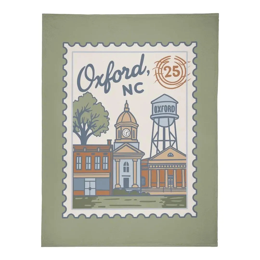 Winks Design Studio Oxford fleece blanket in cozy soft warm throw, 80x60 inches, showing plush fabric and neutral color.