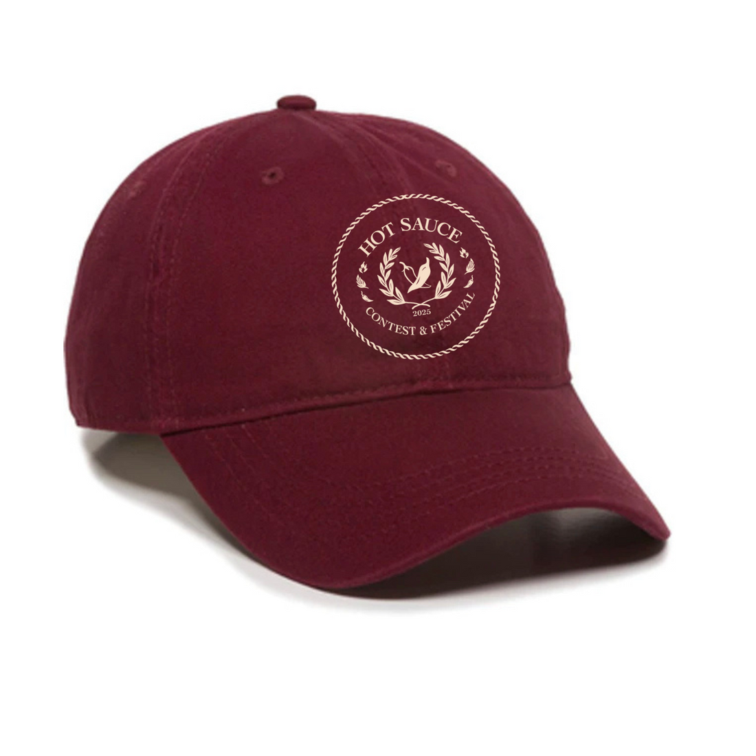 NC Hot Sauce Contest &amp; Festival Pepper Bandana Twill Hat - Winks Design Studio,LLC