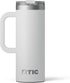 Custom engraved Winks Design Studio 16oz RTIC travel mug, durable drinkware with personalized design, black finish and stainless steel body.