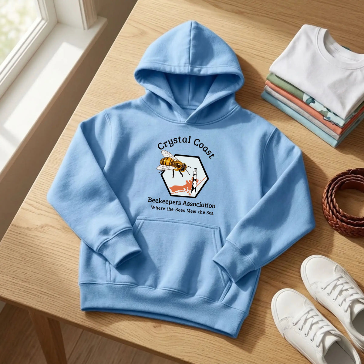 Crystal Coast Beekeepers Kids Hoodie