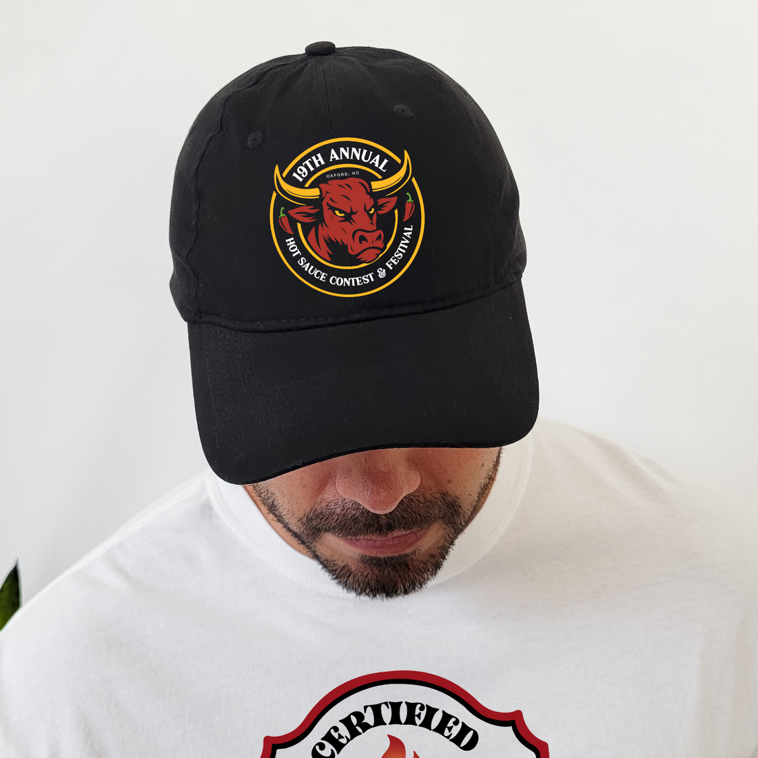 NC Hot Sauce Contest &amp; Festival Spicy Ox Twill Hat - Winks Design Studio,LLC