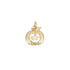 Gold Pumpkin Grin Charm - Winks Design Studio,LLC