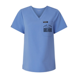Custom Jaanuu Women's Scrub Top | Rhena V-Neck Medical Uniform - Winks Design Studio,LLC