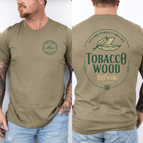 Tobacco Wood Brewing Pocket + Full Back T-shirt - Winks Design Studio,LLC