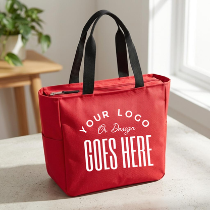 Custom Port Authority Essential Zip Tote