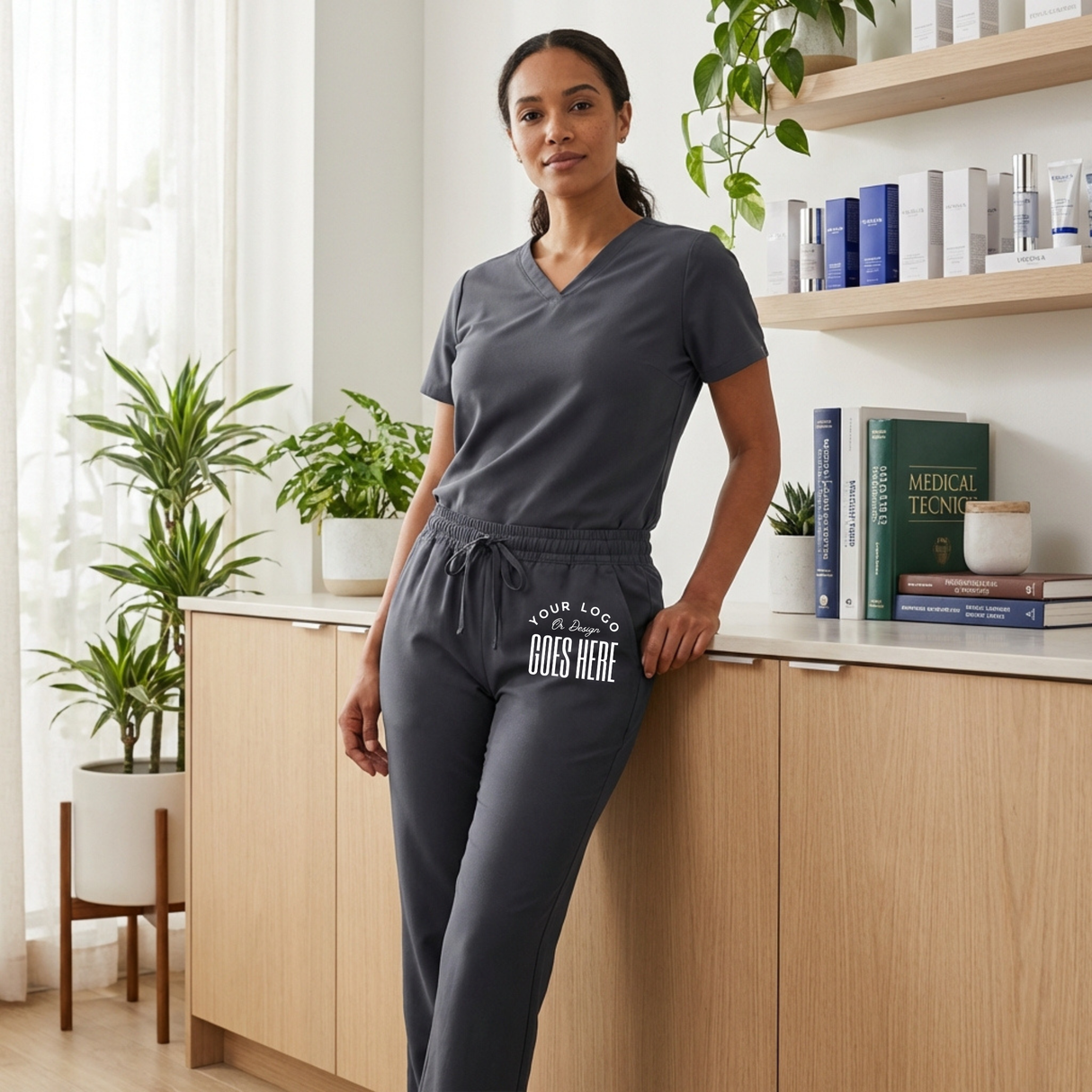 Custom Jaanuu Unisex Rhodes Everyday Straight-Leg Scrub Pants - Winks Design Studio,LLC