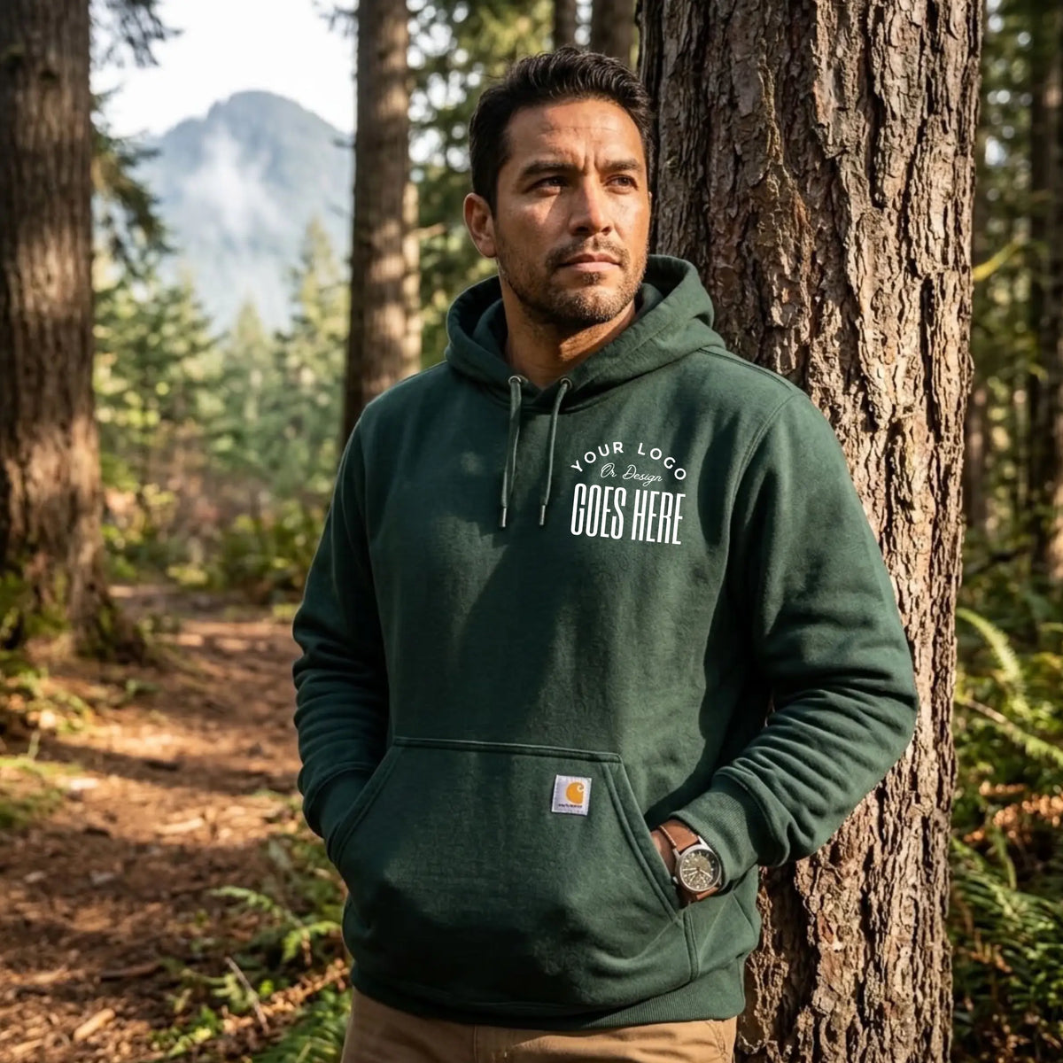 Custom Rain Defender Carhartt Heavyweight Hoodie - 13oz Water-Repellent Work Sweatshirt Winks Design Studio,LLC