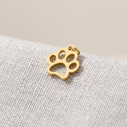 18K Paw Print Charm - Winks Design Studio,LLC