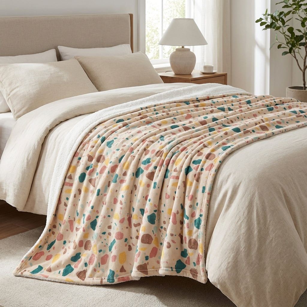 Terrazzo blanket - Winks Design Studio,LLC
