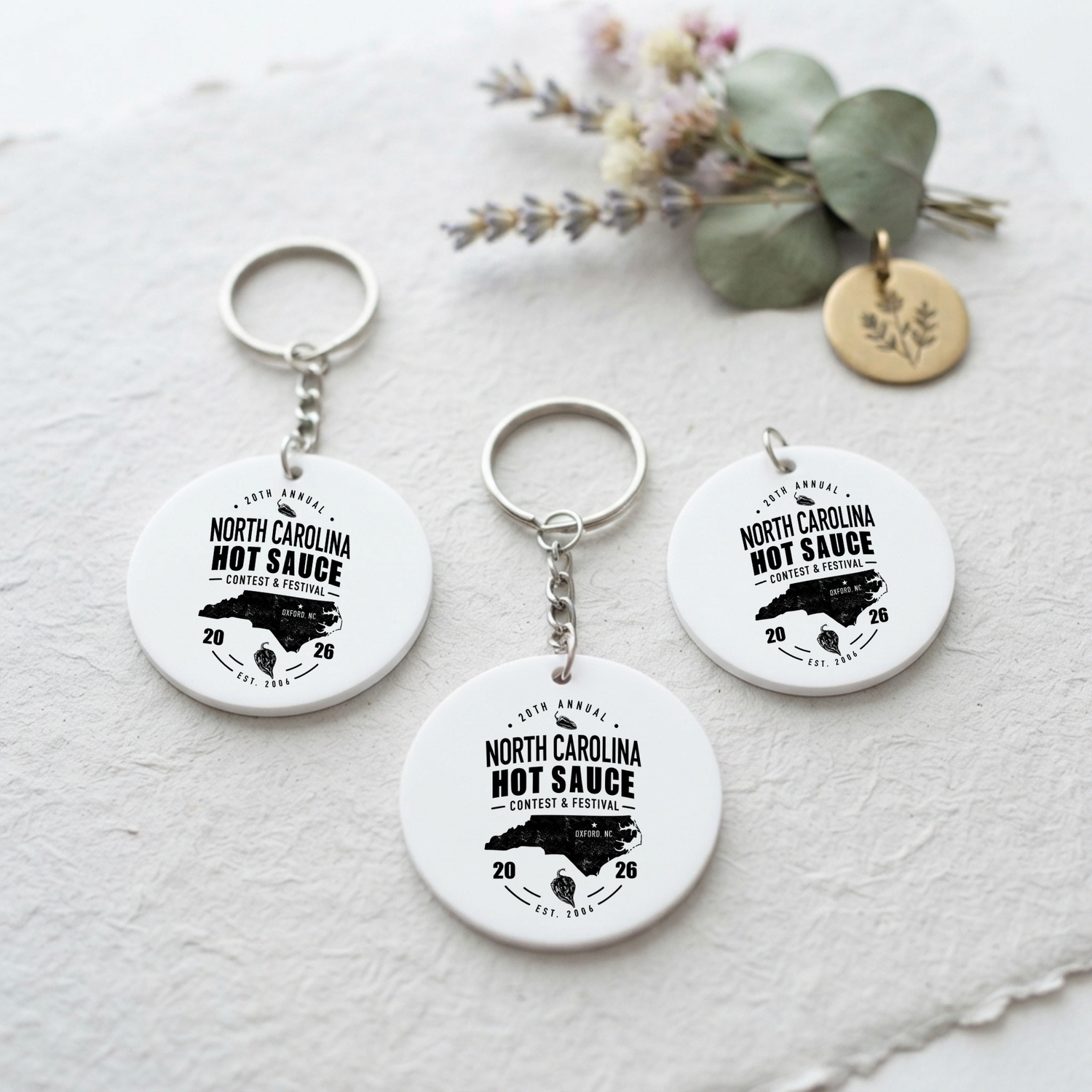 NC Hot Sauce Festival Carolina Classic Keychain