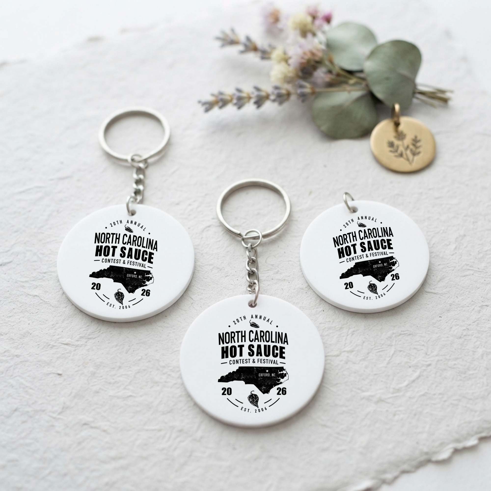 NC Hot Sauce Festival Carolina Classic Keychain
