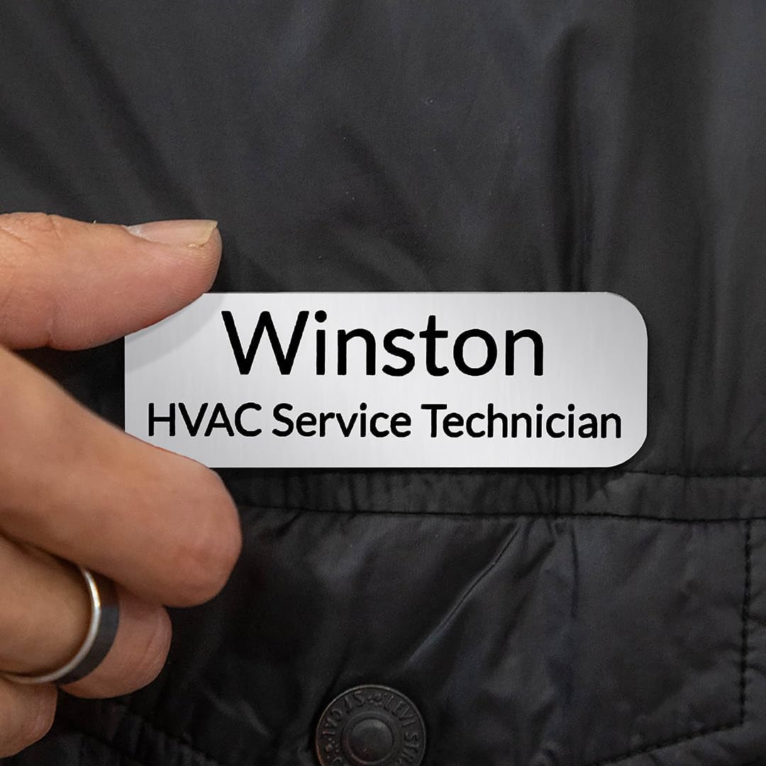 Custom Engraved Magnetic Name Badge - Winks Design Studio,LLC