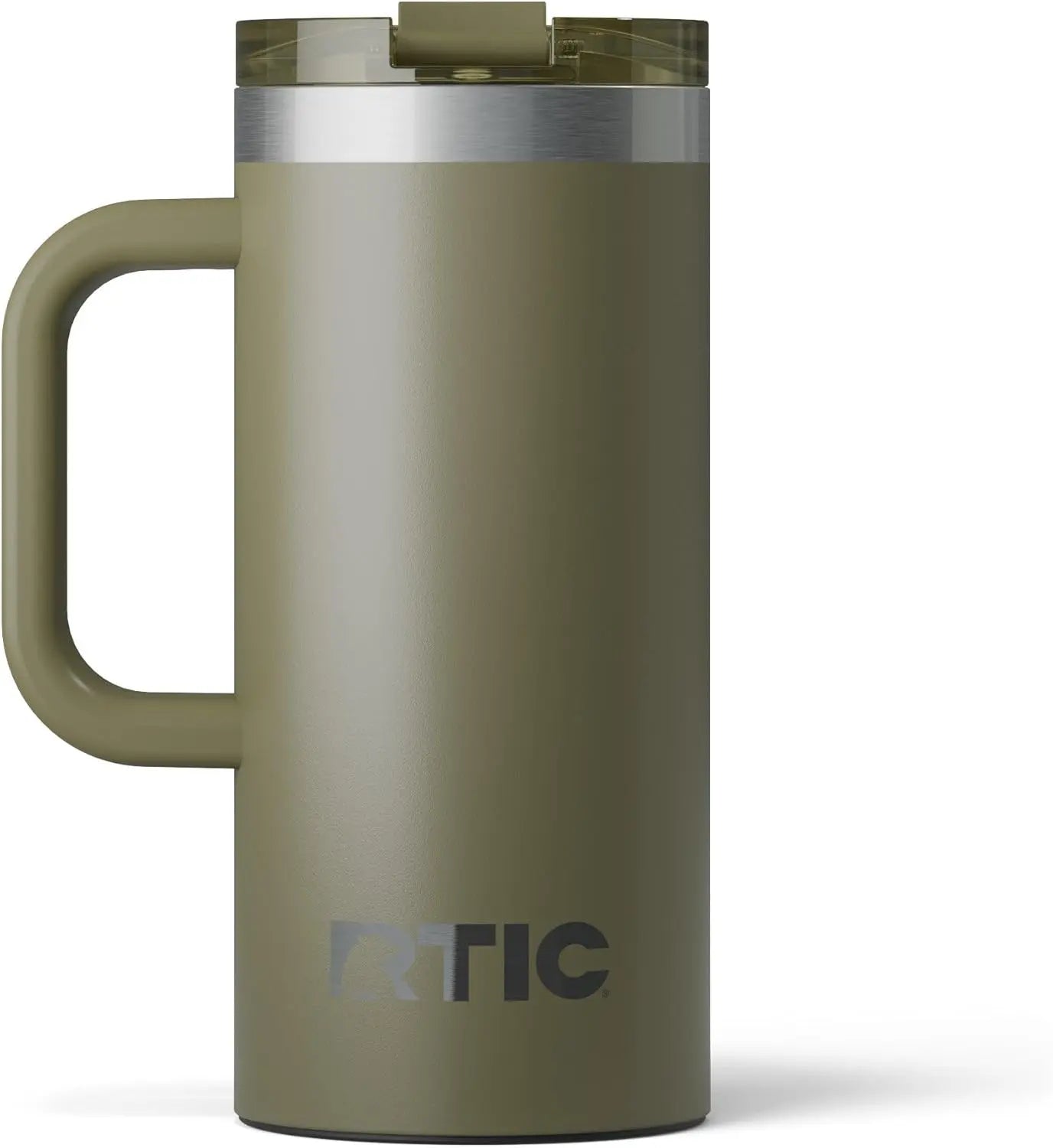 Custom engraved 16oz RTIC travel mug by Winks Design Studio, LLC, featuring a sleek stainless steel drinkware design.