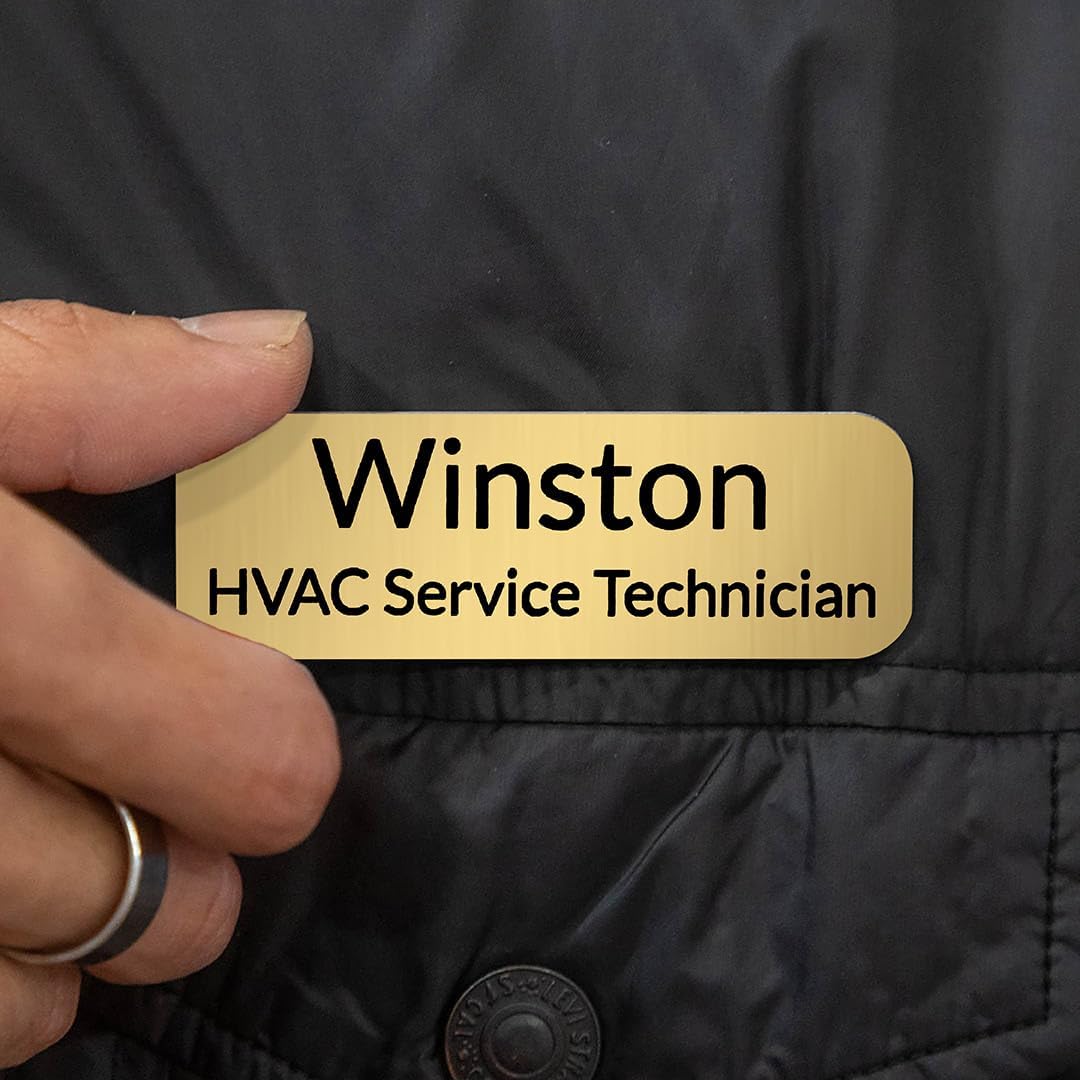 Custom Engraved Magnetic Name Badge - Winks Design Studio,LLC