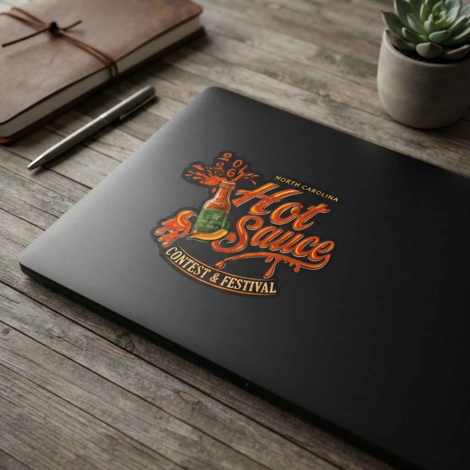 NC Hot Sauce Festival 20th Year Stickers