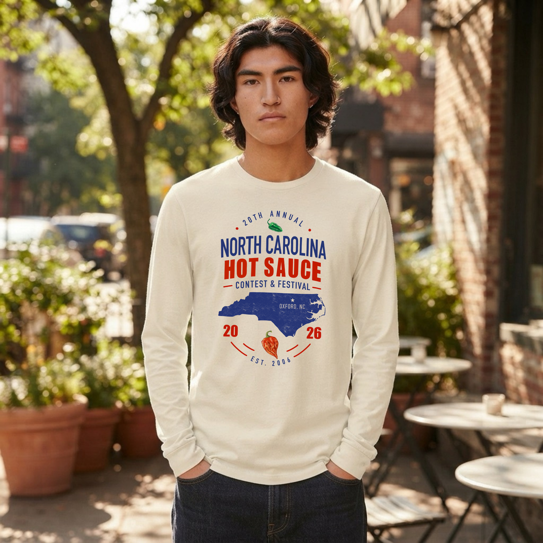 NC Hot Sauce Festival Carolina Classic Long Sleeve
