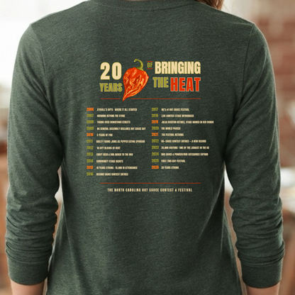 NC Hot Sauce Festival History Long Sleeve