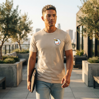 Crystal Coast Beekeepers T-shirt by Winks Design Studio, LLC, featuring a colorful beekeeping graphic on a comfortable cotton T-shirt.