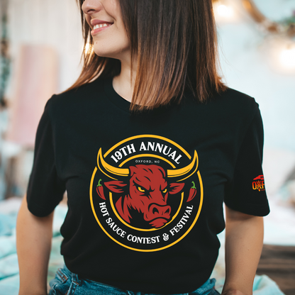 NC Hot Sauce Contest &amp; Festival Spicy Ox T-Shirt - Winks Design Studio,LLC