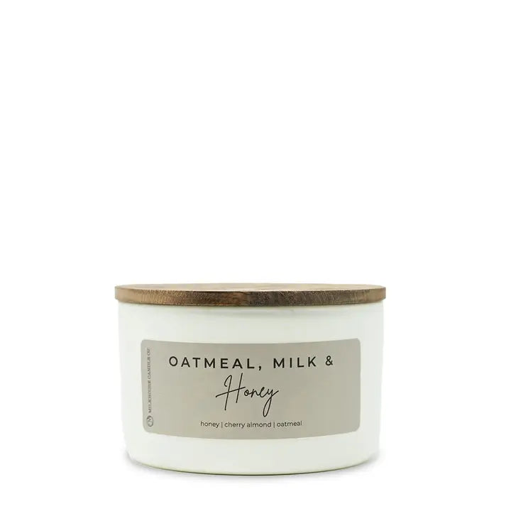 Milkhouse Candle Oatmeal, Milk &amp; Honey | 10 oz Statement Candle - Winks Design Studio,LLC
