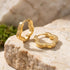18K Flower Huggie Earrings - Winks Design Studio,LLC