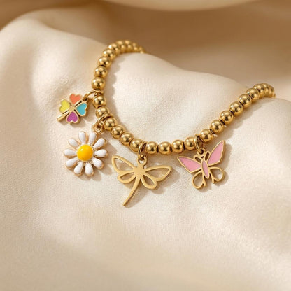 Enamel Summer Daisy Charm - Winks Design Studio,LLC